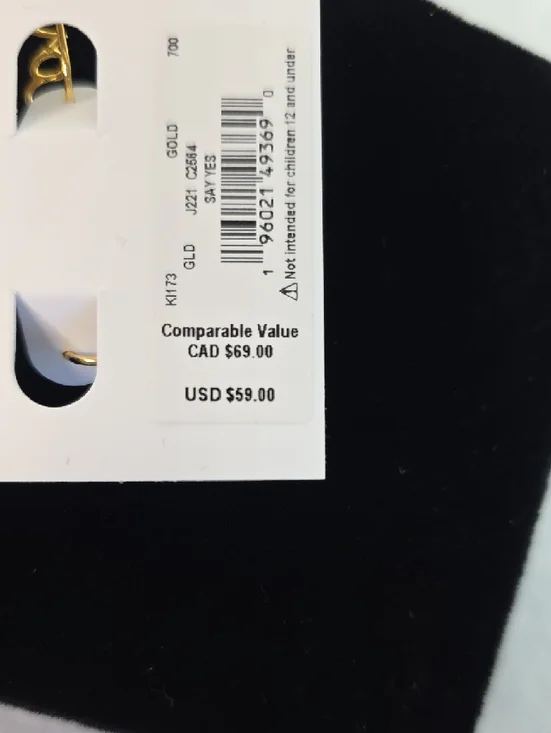 Kate Spade Gold Love Script Earrings - Picture 3 of 5